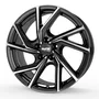 Platin P107 diamant-schwarz front poliert